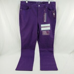 purple straight leg jeans